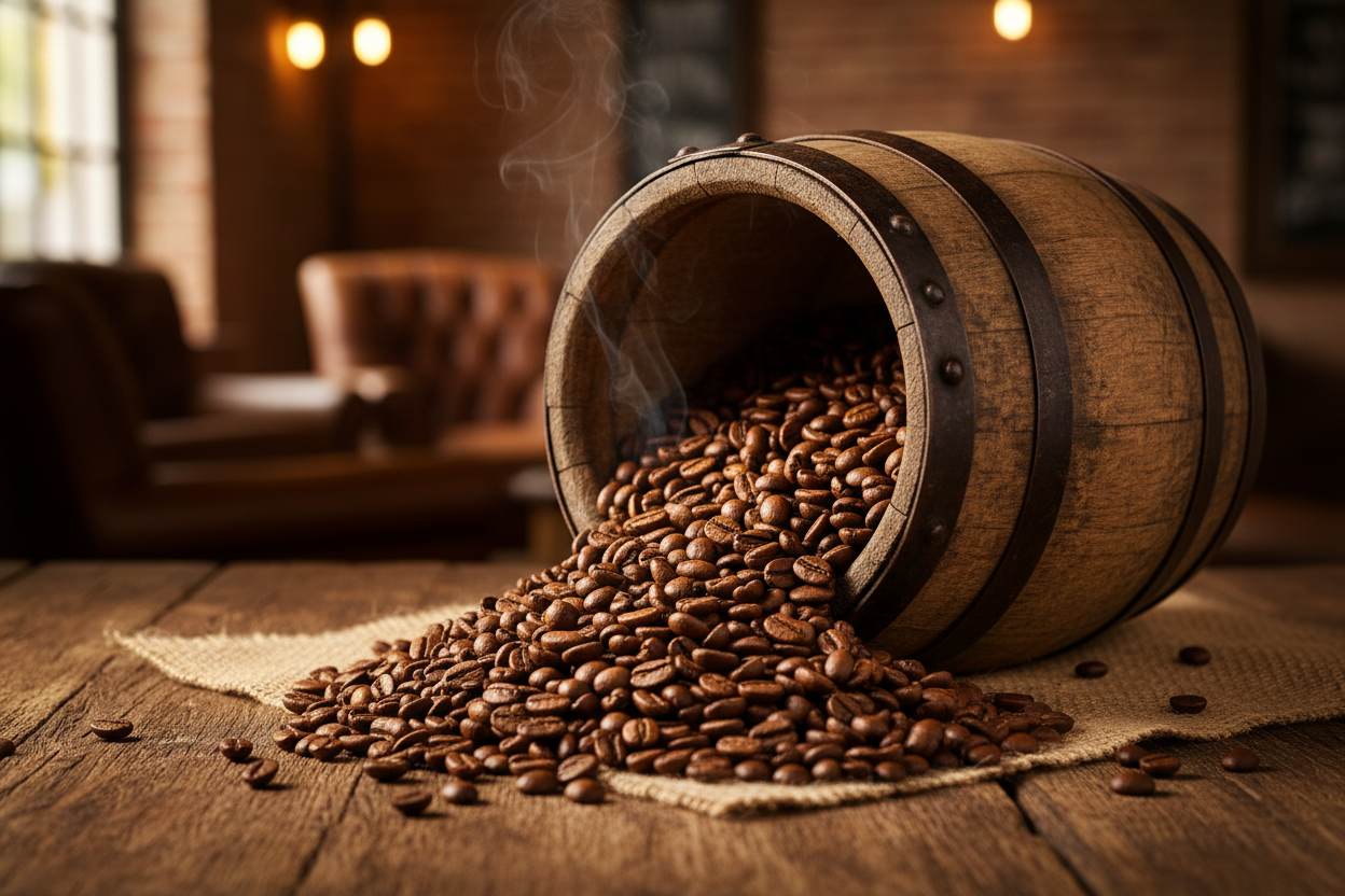 whiskey barrel coffee