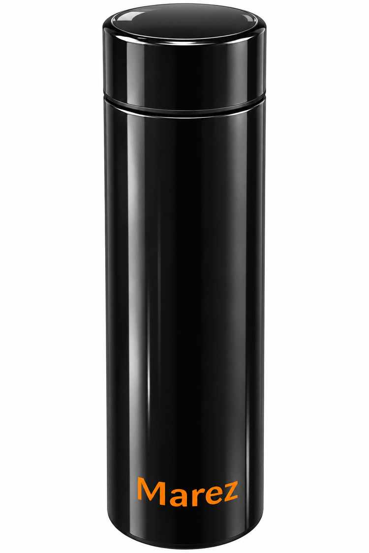 The Marez Smart Tumbler – 17 OZ LED Temperature Display | Vacuum-Insulated Stainless Steel | Coffee, Tea & Sports Water Bottle