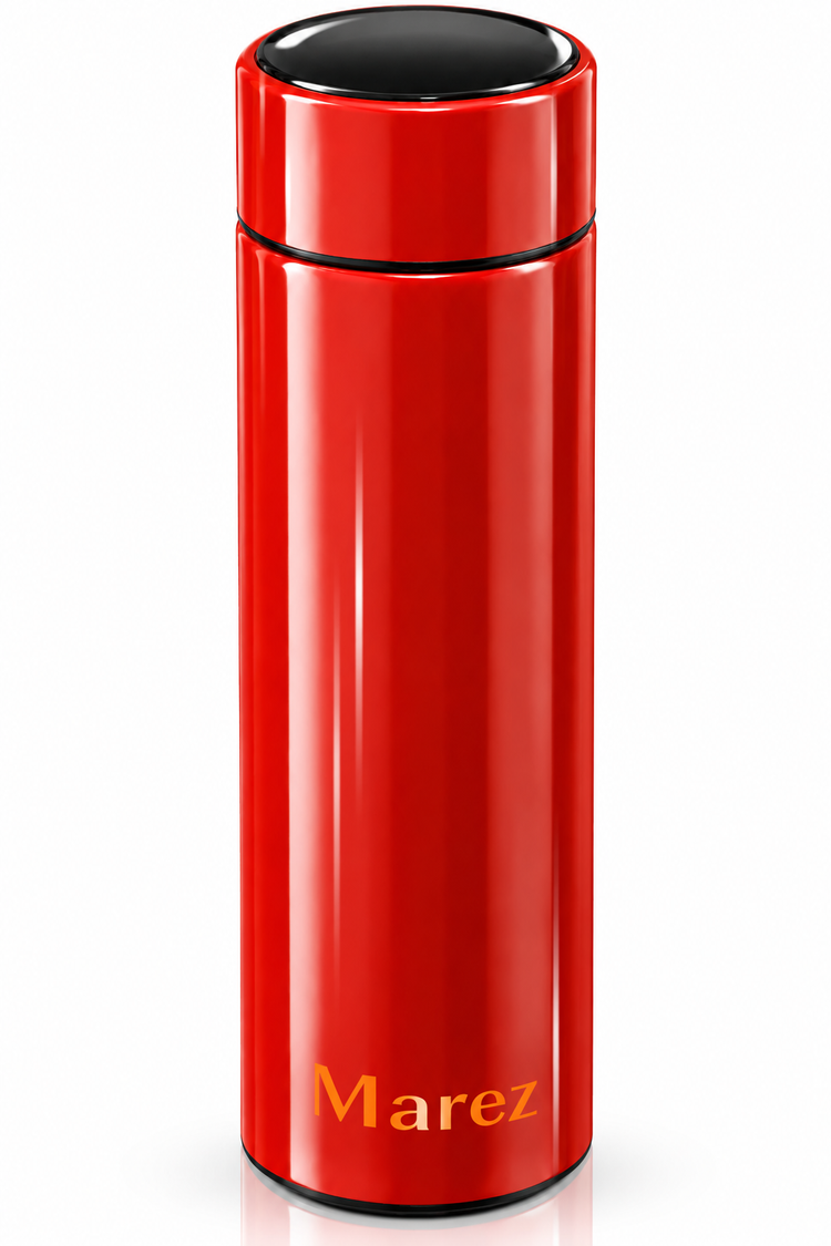 The Marez Smart Tumbler – 17 OZ LED Temperature Display | Vacuum-Insulated Stainless Steel | Coffee, Tea & Sports Water Bottle