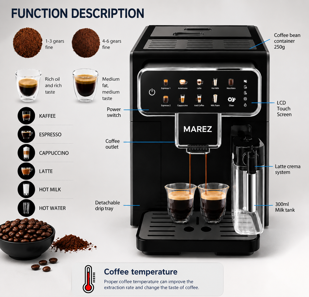 MarezCafe Barista Basica Model No. MC0726-E