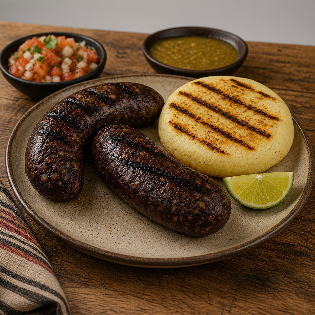 MORCILLA CON AREPA