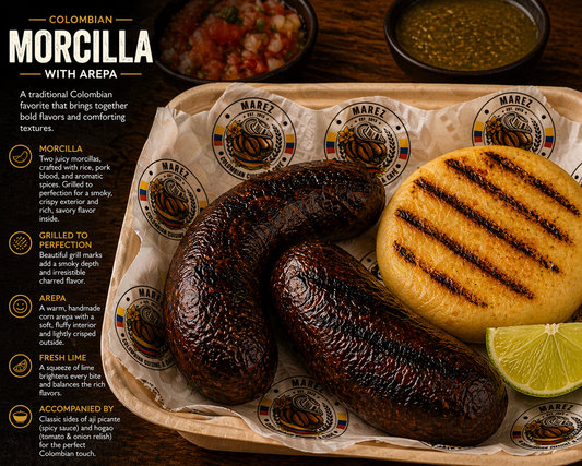 MORCILLA CON AREPA