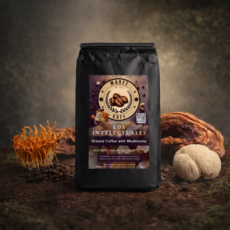 Los Intelectuales - Coffee with Mushrooms-Dark Roast