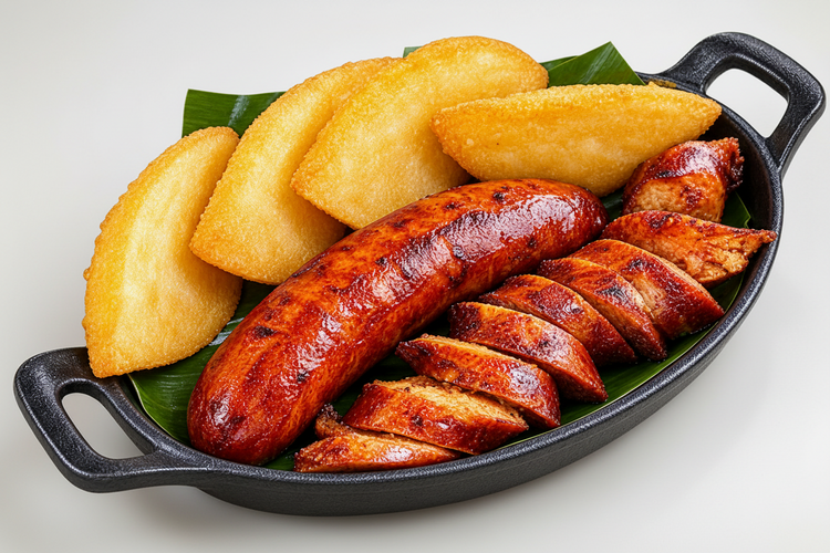 CHORIZO CON AREPAS / PATACONES