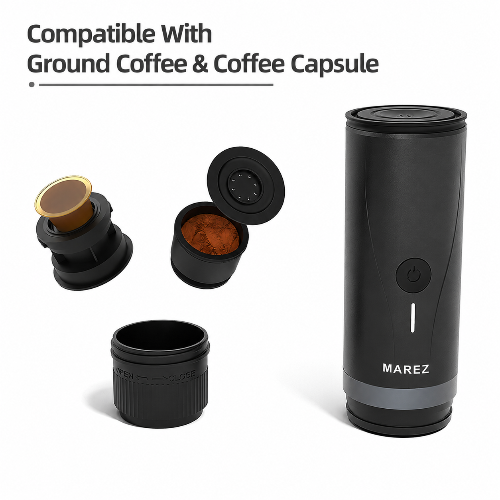 MarezCafe Aventura™ Portable Self-Heating Espresso Maker